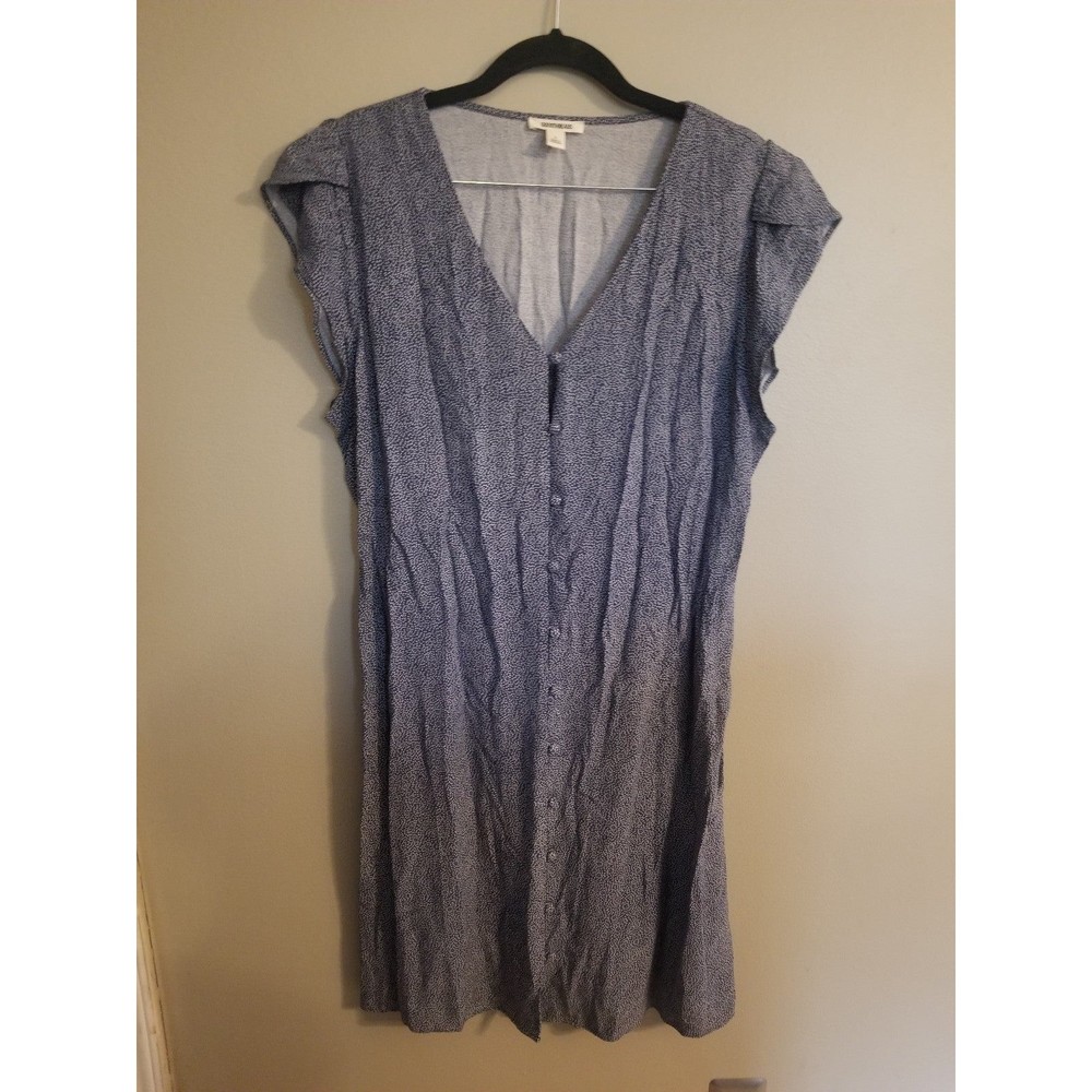 Goodthreads Button Front Belted Flutter Sleeve Sh… - image 2